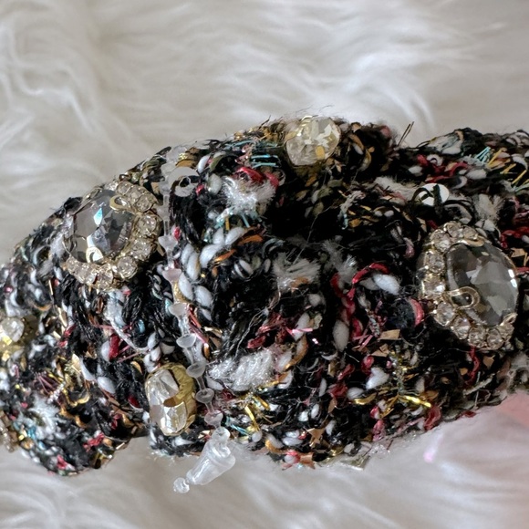 Top It Off Plaid Rhinestones Embellished Headband - Picture 8 of 11